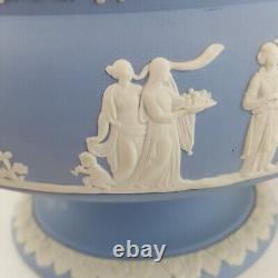 Wedgewood Blue and White Jasperware Large Vase 9095 WD