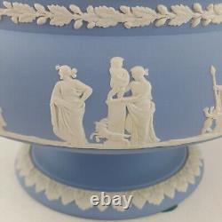 Wedgewood Blue and White Jasperware Large Vase 9095 WD