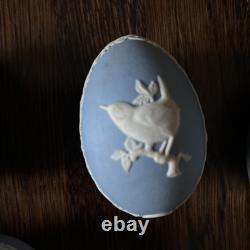 Wedgewood Jasperware Egg Shaped Trinket Box Set