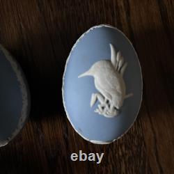 Wedgewood Jasperware Egg Shaped Trinket Box Set