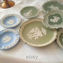 Wedgewood Jasperware Plaques Collection 10 Pieces Job Lot Bundle Vintage Retro