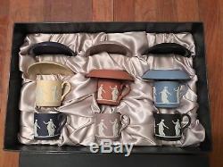 Wedgewood Jasperware tea cup set with original box