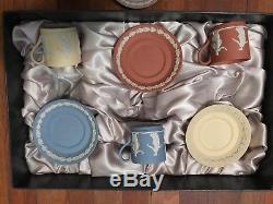 Wedgewood Jasperware tea cup set with original box