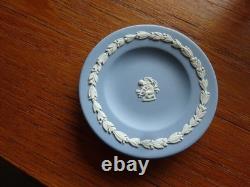 Wedgewood Miniature Tea Set Jasperware Blue Vintage Full Set plus Posy Vase
