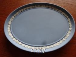 Wedgewood Miniature Tea Set Jasperware Blue Vintage Full Set plus Posy Vase