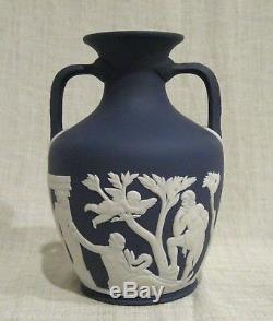 Wedgwood 6 Dark Blue Jasperware Portland Vase