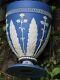 Wedgwood Adams 18 Century Dark Solid Blue Jasperware Urn/vase To Restore Museum