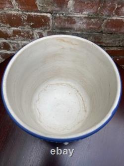 Wedgwood Antique Blue Jasperware Jardiniere Planter Circa Late 1800