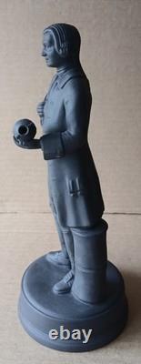 Wedgwood BLACK BASALT Large JOSIAH WEDGWOOD FRS FIGURINE