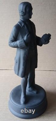 Wedgwood BLACK BASALT Large JOSIAH WEDGWOOD FRS FIGURINE