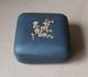 Wedgwood Black Gilded Basalt Jasperware Square Prunus Box