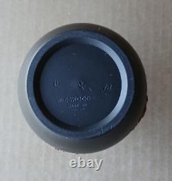 Wedgwood BLACK & TERRACOTTA Jasperware EGYPTIAN Bottle Vase