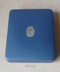 Wedgwood BLUE & BLACK Jasperware CAESAR Medallion Necklace