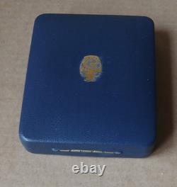 Wedgwood BLUE & BLACK Jasperware CAESAR Medallion Necklace