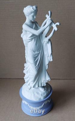 Wedgwood BLUE Jasper Large ERATO Classical Muse FIGURINE