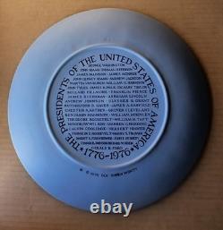 Wedgwood BLUE Jasper USA THE PRESIDENTS PLATE Ltd Edition BOXED