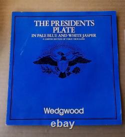 Wedgwood BLUE Jasper USA THE PRESIDENTS PLATE Ltd Edition BOXED
