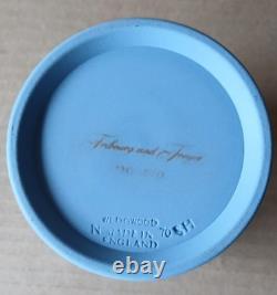 Wedgwood BLUE Jasperware Dancing Hours FRIBOURG & TREYER Lidded Jar RARE