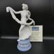 Wedgwood Blue Jasperware Laurel Garland Dancing Hours Figurine With Coa Ref W