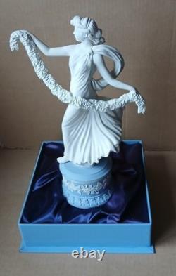 Wedgwood BLUE Jasperware Large LAUREL GARLAND Dancing Hours FIGURE Ltd Edition