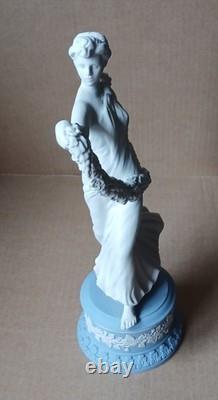 Wedgwood BLUE Jasperware Large LAUREL GARLAND Dancing Hours FIGURE Ltd Edition