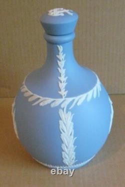 Wedgwood BLUE Jasperware SCOTTISH GLENFIDDICH WHISKY Large Bottle