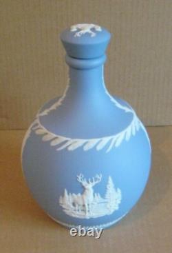 Wedgwood BLUE Jasperware SCOTTISH GLENFIDDICH WHISKY Large Bottle
