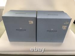 Wedgwood Black And Cane Jasperware Bookends boxed -from the Library Collection