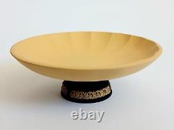 Wedgwood Black And Cane Jasperware Olympus Tidy Bowl Library Collection