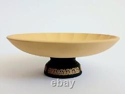 Wedgwood Black And Cane Jasperware Olympus Tidy Bowl Library Collection