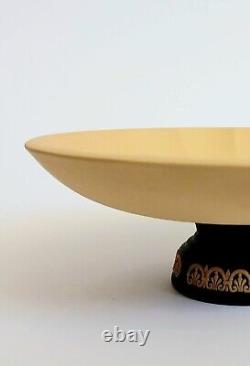 Wedgwood Black And Cane Jasperware Olympus Tidy Bowl Library Collection