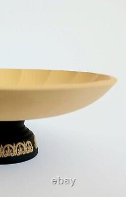 Wedgwood Black And Cane Jasperware Olympus Tidy Bowl Library Collection