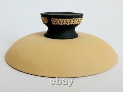 Wedgwood Black And Cane Jasperware Olympus Tidy Bowl Library Collection