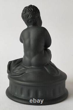Wedgwood Black Basalt Cherub Figure