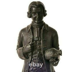 Wedgwood Black Basalt Figure of Josiah Wedgwood 1970 Made in England