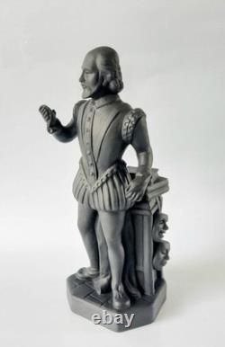 Wedgwood Black Basalt Jasper Shakespeare Figure jasperware