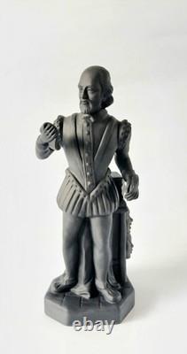 Wedgwood Black Basalt Jasper Shakespeare Figure jasperware