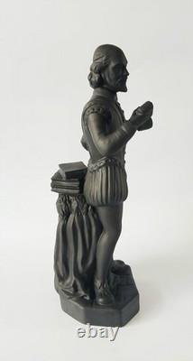 Wedgwood Black Basalt Jasper Shakespeare Figure jasperware