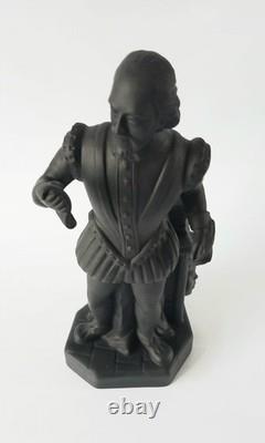 Wedgwood Black Basalt Jasper Shakespeare Figure jasperware