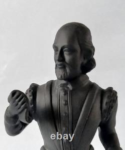 Wedgwood Black Basalt Jasper Shakespeare Figure jasperware