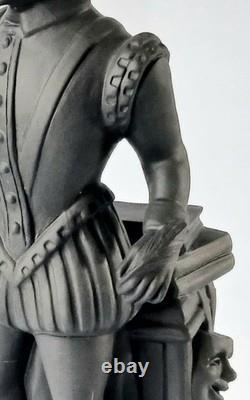 Wedgwood Black Basalt Jasper Shakespeare Figure jasperware