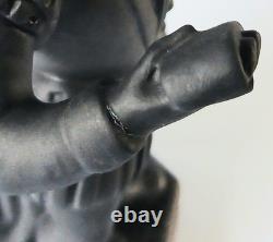Wedgwood Black Basalt Jasper Shakespeare Figure jasperware