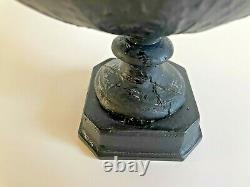 Wedgwood Black Basalt Jasperware Aladdin Vestal Oil Lamp Woman Reading c 1850