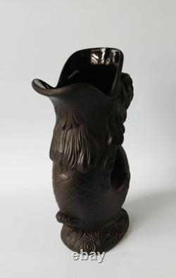 Wedgwood Black Basalt Jasperware Gurgle Fish / Dolphin Pitcher Wedgwood Black Basalt Jasperware Gurgle Fish / Dolphin Pitcher