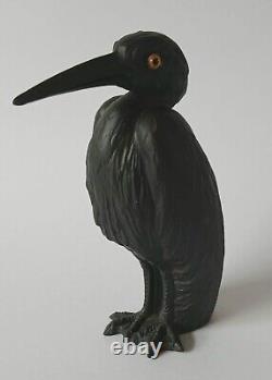 Wedgwood Black Basalt Jasperware Heron Figure