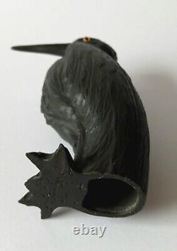 Wedgwood Black Basalt Jasperware Heron Figure