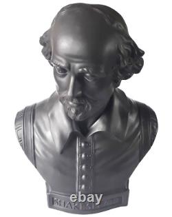 Wedgwood Black Basalt Jasperware Shakespeare Bust / Figure