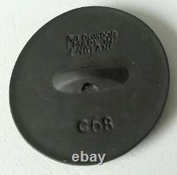 Wedgwood Black Basalt Jasperware Slavery Button Am I Not a Man and a Brother