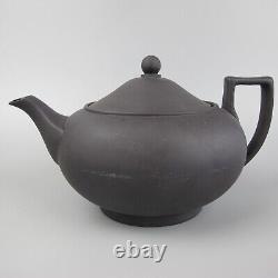 Wedgwood Black Basalt Tea Service Set. Teapot Cups Jug etc. Jasperware. Vintage