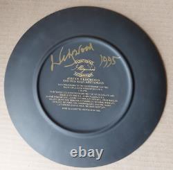 Wedgwood Black Jasperware Bicentenary Plate Signed by Wedgwood 1995